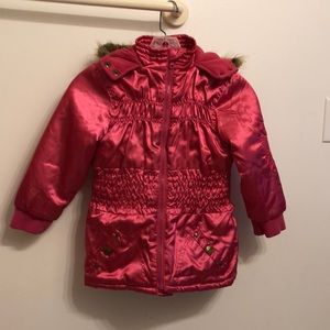 Bongo Girls pink hooded winter jacket size 5/6